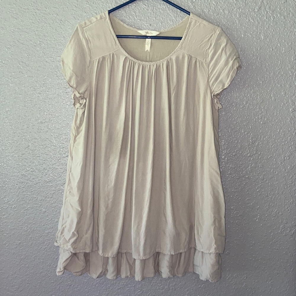 Matilda Jane Cream Ruffle Hem Peasant Blouse